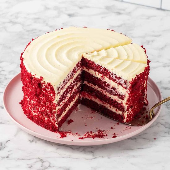 كيك المخملية الحمراء Red Velvet Cake